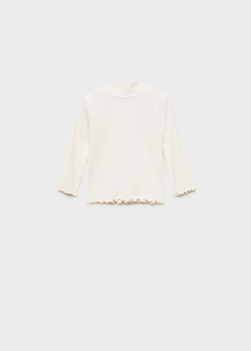 Mango Camiseta manga larga cuello alto