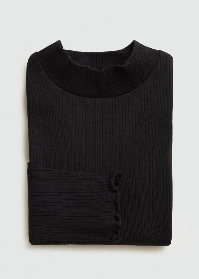 Mango Camiseta Manga Larga Cuello Alto