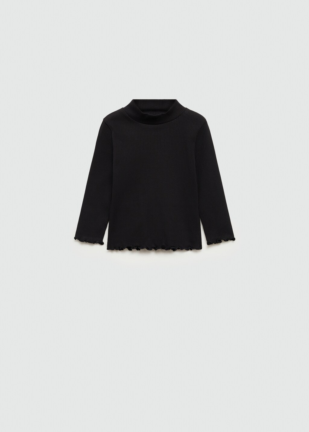 Mango Camiseta manga larga cuello alto