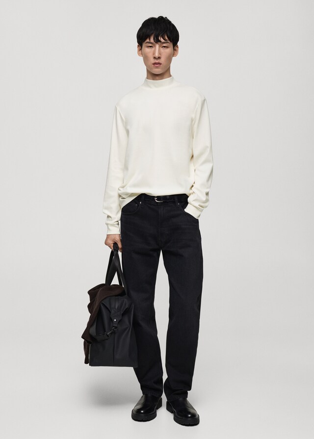 Mango Camiseta Manga Larga Cuello Perkins