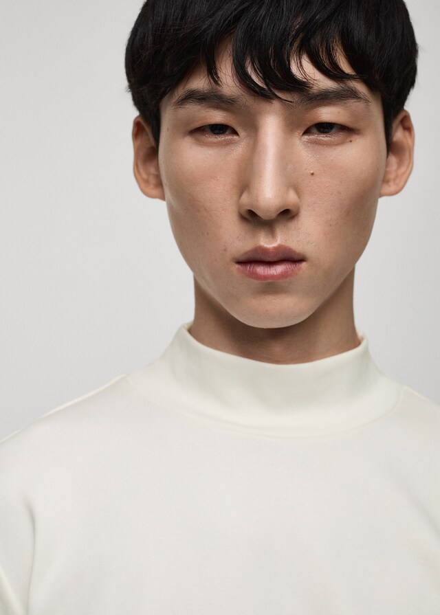 Mango Camiseta Manga Larga Cuello Perkins