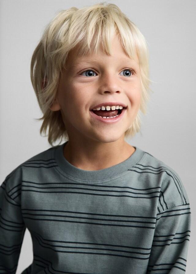 Mango Camiseta Rayas Triples