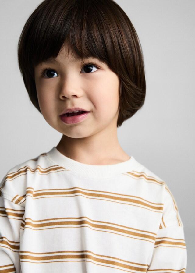 Mango Camiseta Rayas Triples