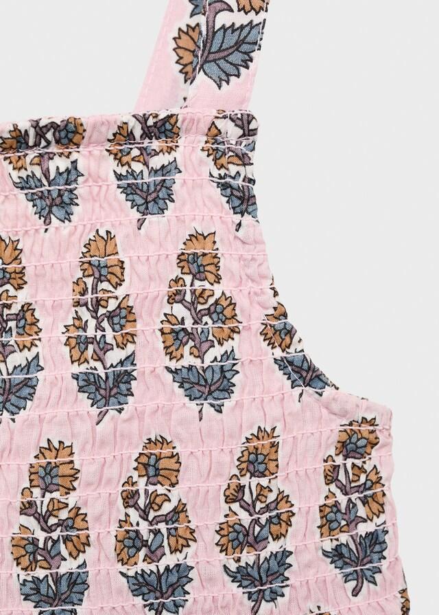 Mango Camisón Algodón Estampado Floral