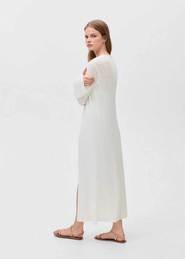 Mango Cárdigan Largo Punto