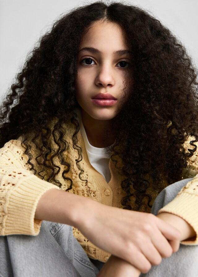 Mango Cárdigan Punto Calado