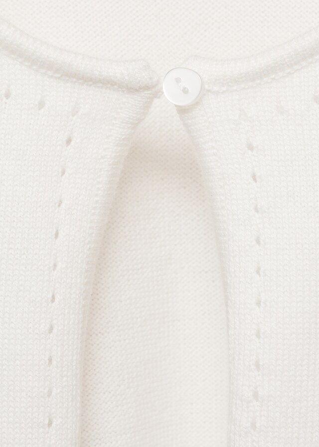 Mango Cárdigan Punto Detalles Calados