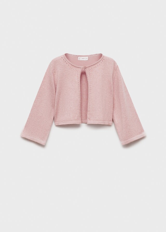 Mango Cárdigan Punto Detalles Calados