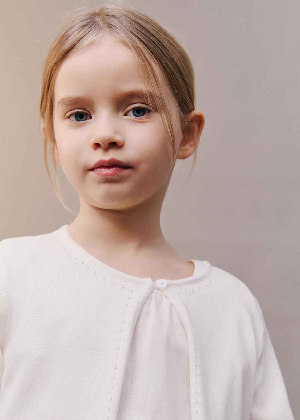 Mango Cárdigan punto detalles calados