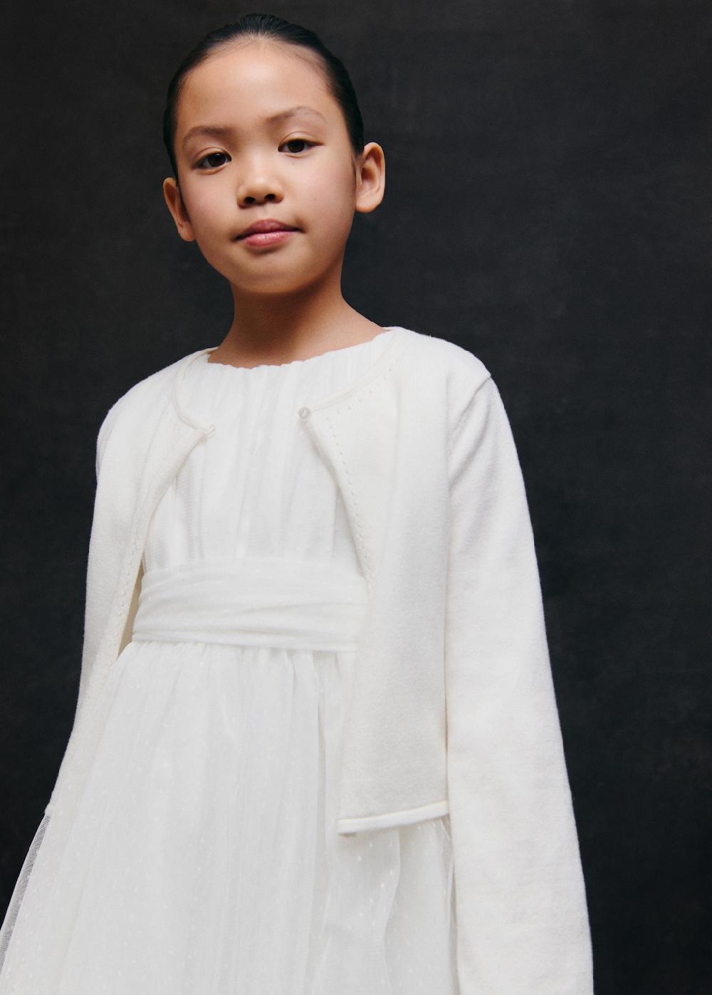 Mango Cardigan punto fino algodón