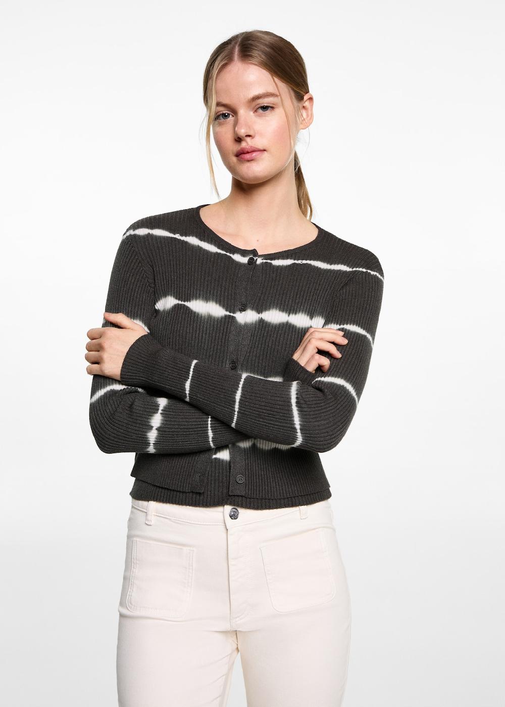 Mango Cárdigan punto fino