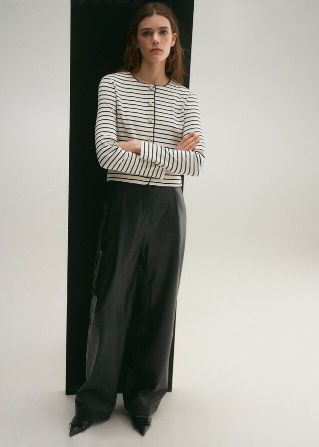 Mango Cárdigan Punto Rayas