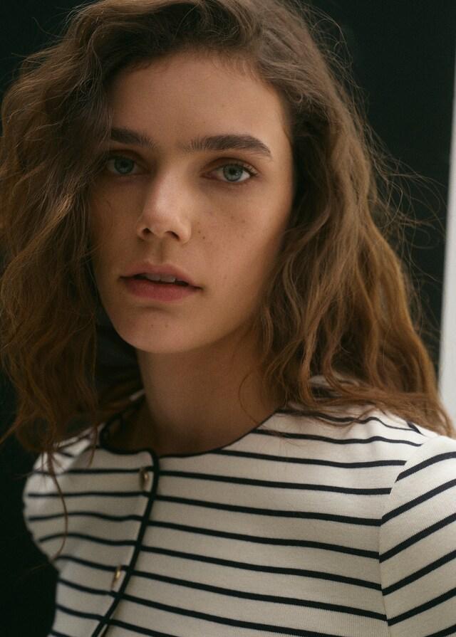 Mango Cárdigan Punto Rayas