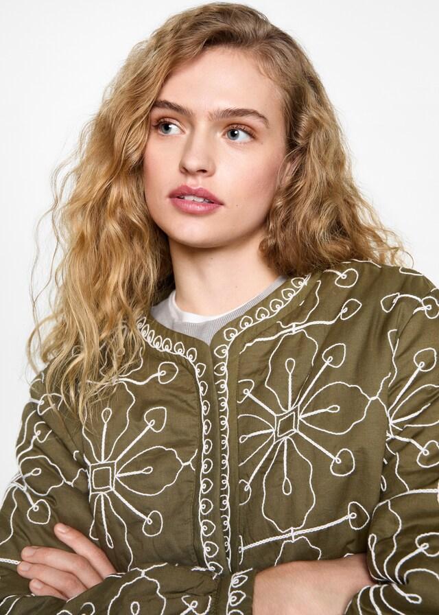 Mango Cazadora Algodón Acolchada