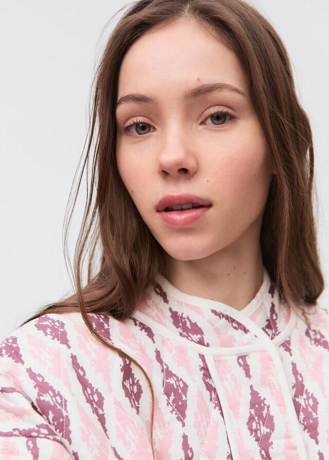 Mango Cazadora Algodón Acolchada