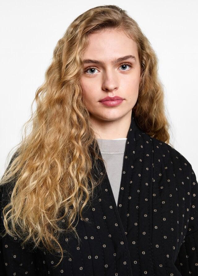 Mango Cazadora Algodón Acolchada