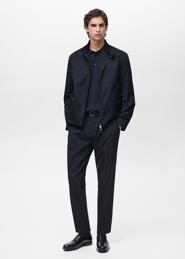 Mango Cazadora Algodón Water Repellent