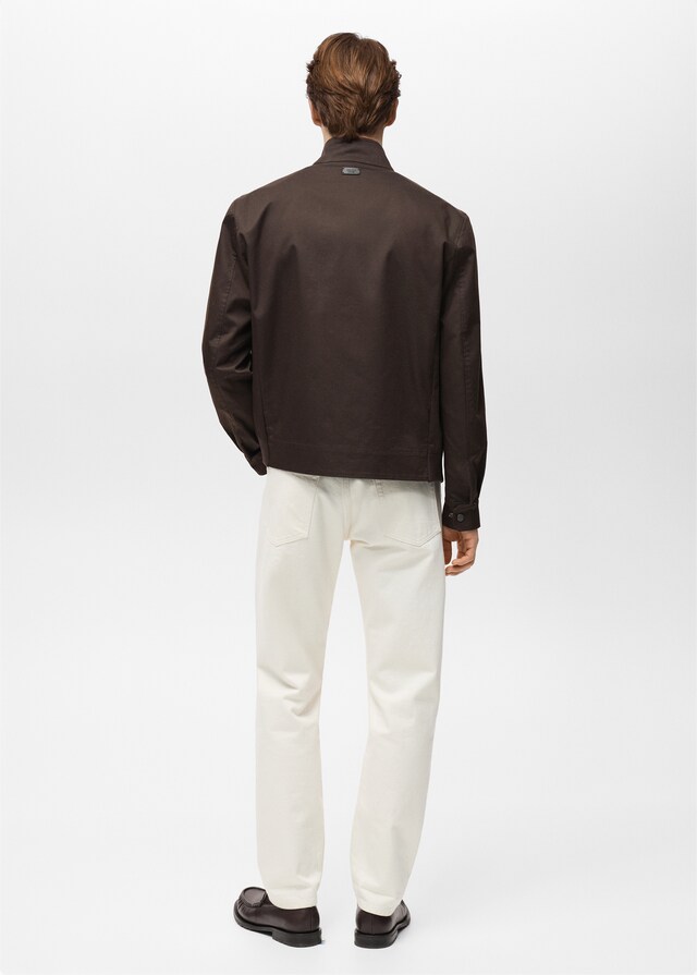 Mango Cazadora Algodón Water Repellent