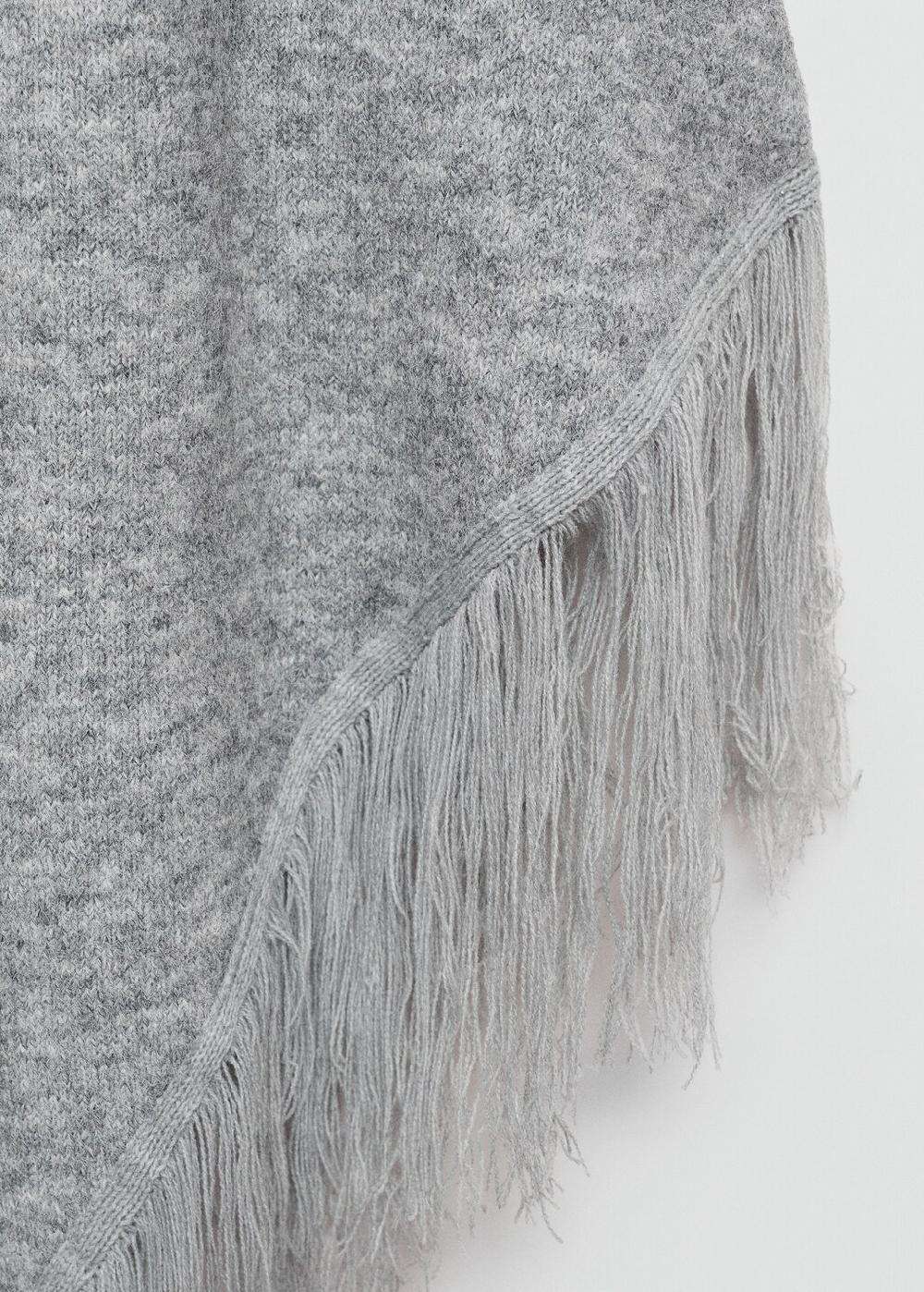 Mango Chal punto terminaciones flecos