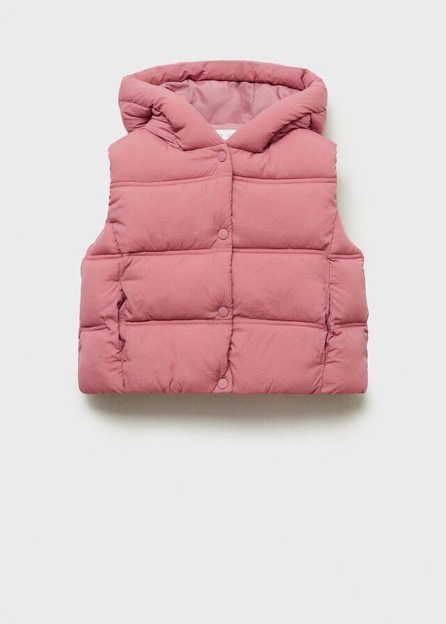 Mango Chaleco Acolchado Capucha