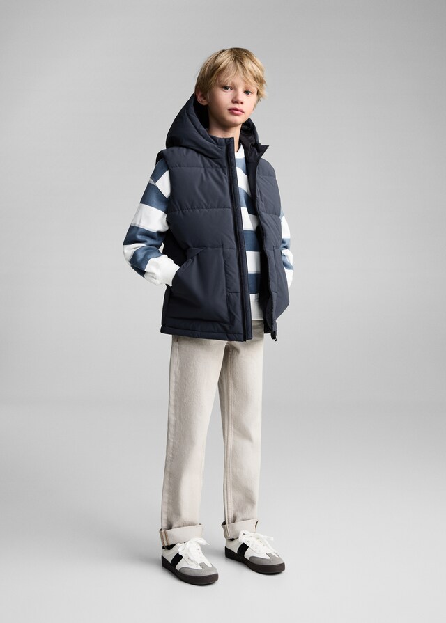 Mango Chaleco Acolchado Capucha