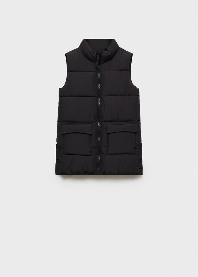 Mango Chaleco Acolchado Largo