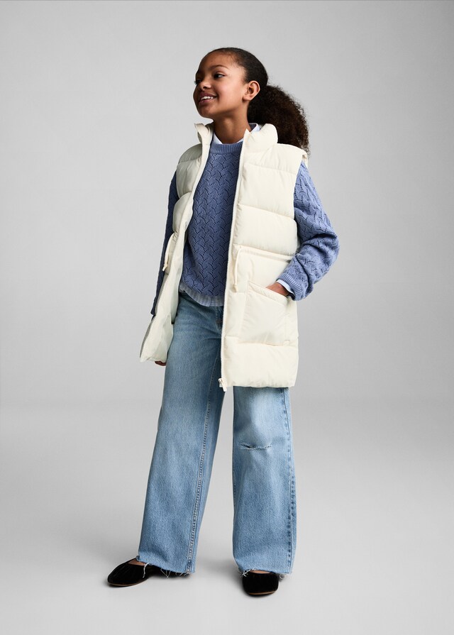 Mango Chaleco Acolchado Largo