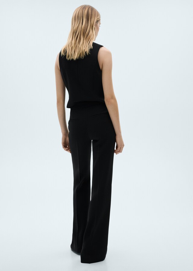 Mango Chaleco Traje Botones