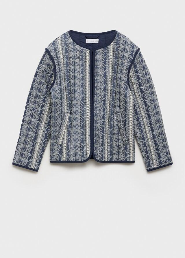 Mango Chaqueta Acolchada Estampada
