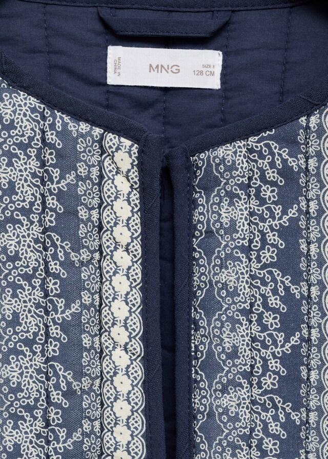 Mango Chaqueta Acolchada Estampada