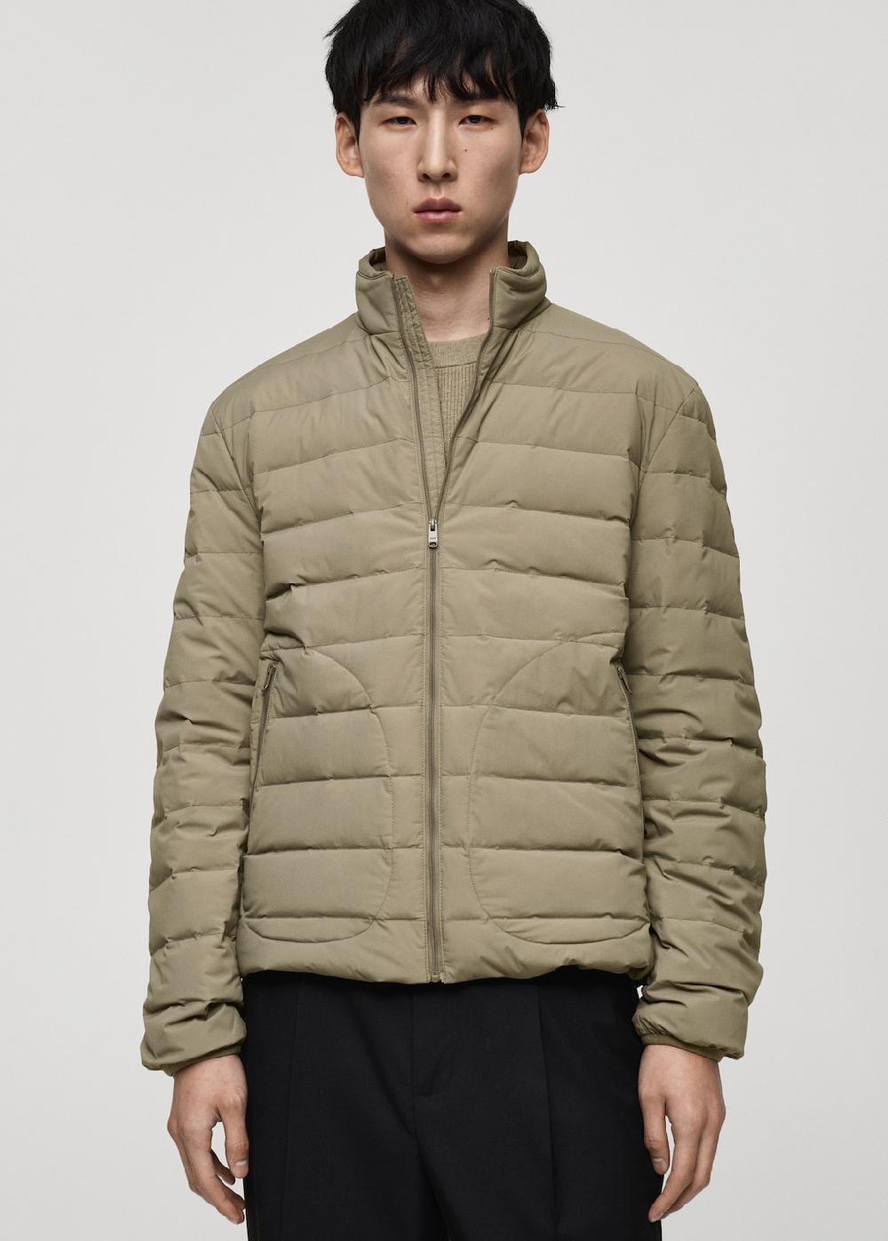 Mango Chaqueta acolchada relleno plumón y plumas