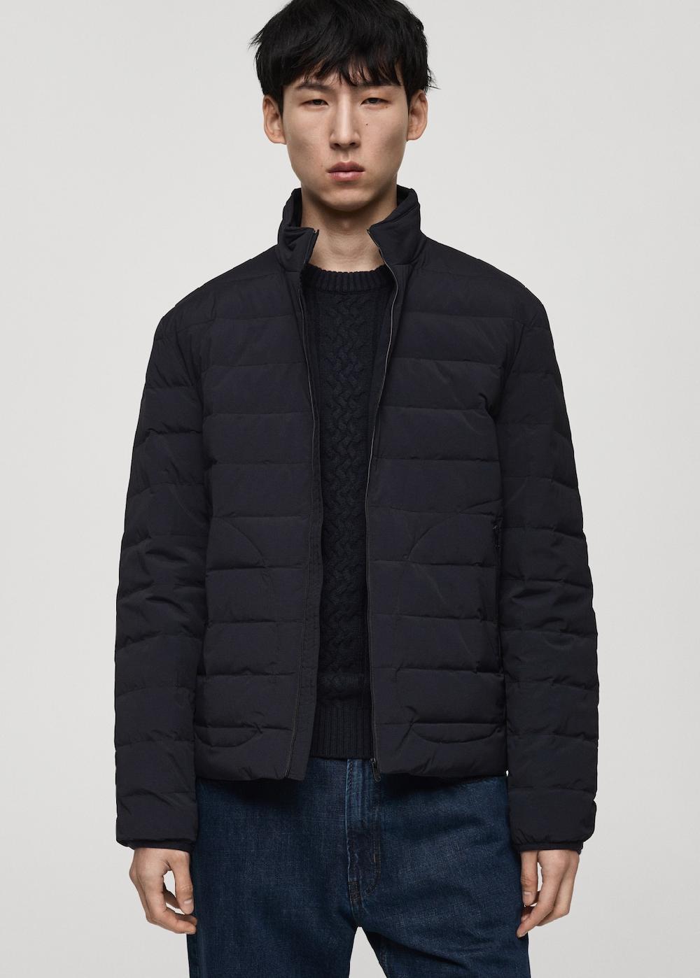 Mango Chaqueta acolchada relleno plumón y plumas