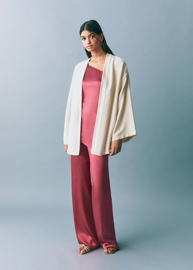 Mango Chaqueta Estilo Kimono