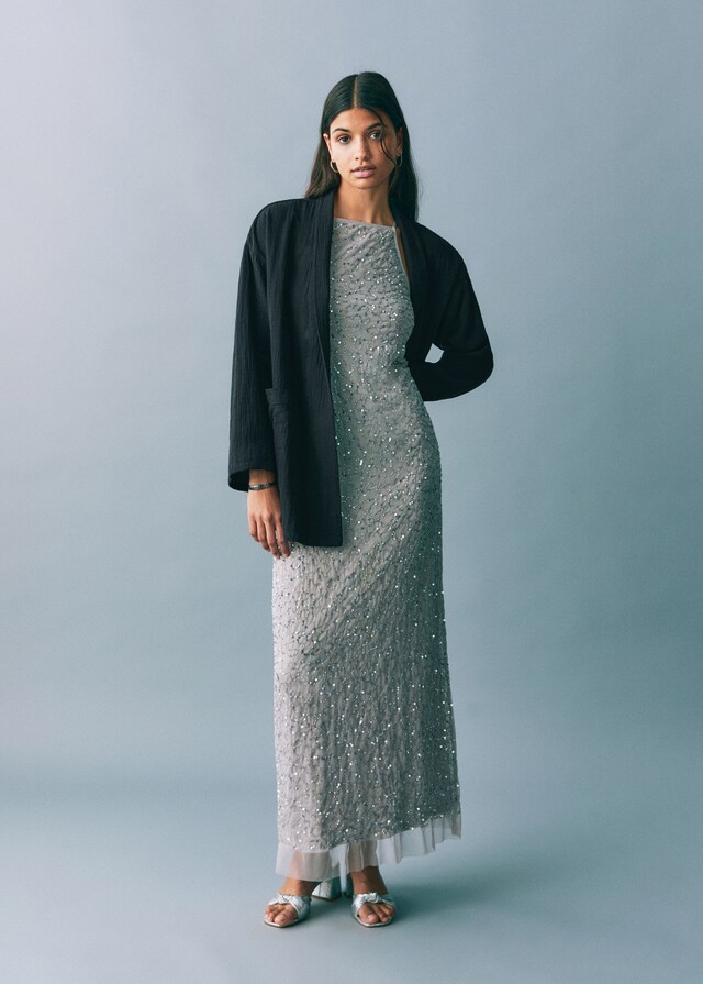 Mango Chaqueta Kimono Bambúla