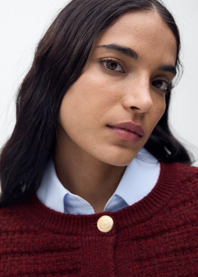 Mango Chaqueta Punto Detalles Calados