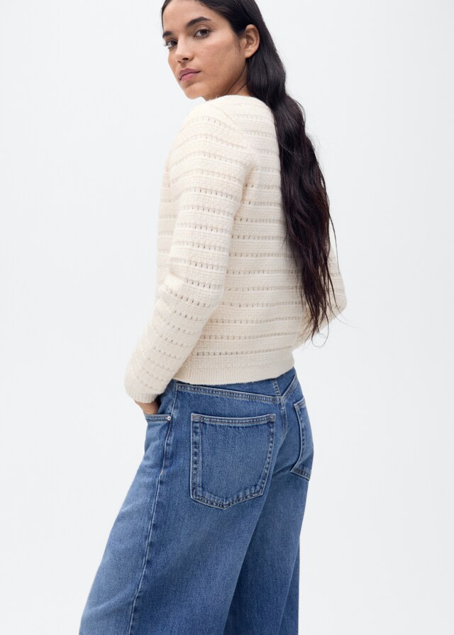 Mango Chaqueta Punto Detalles Calados