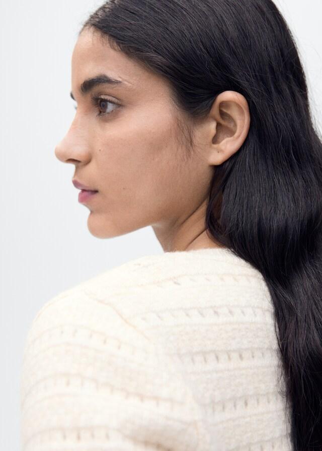 Mango Chaqueta Punto Detalles Calados