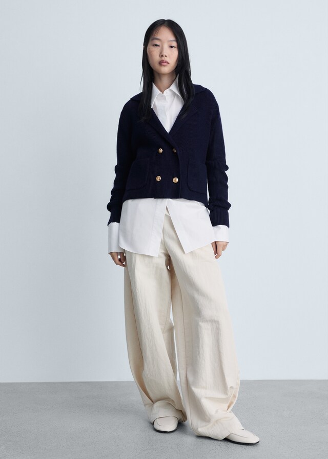 Mango Chaqueta Punto Doble Botonadura