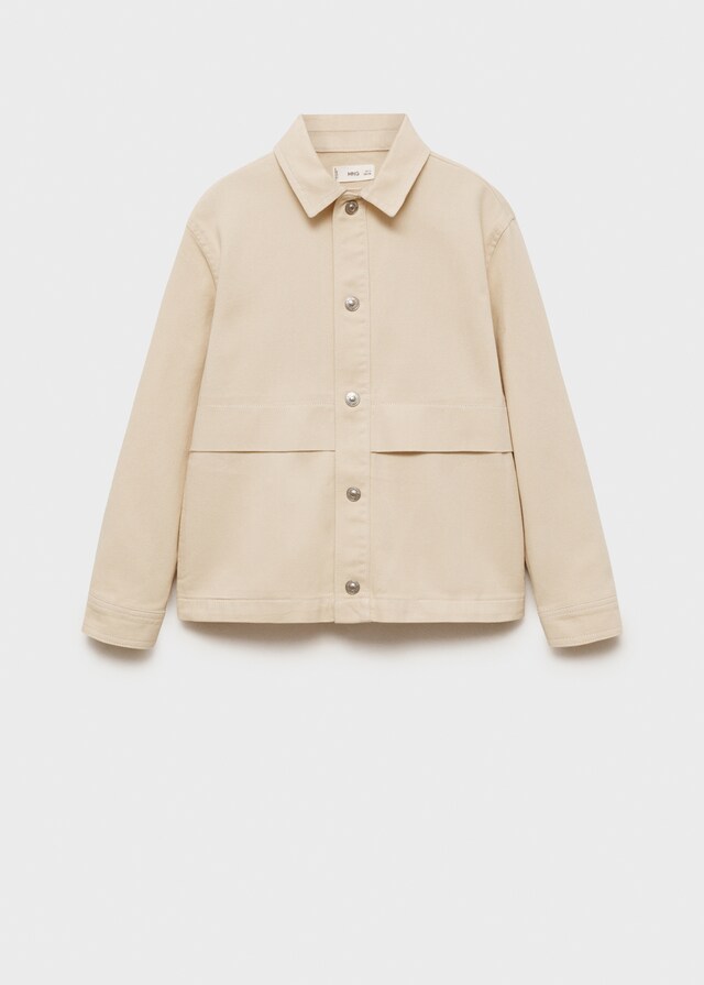 Mango Chaqueta Sarga Bolsillos