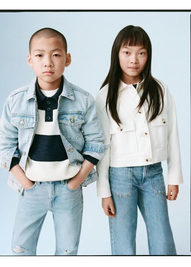 Mango Chaqueta Textura Bolsillos