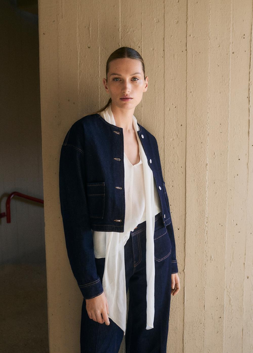 Mango Chaqueta vaquera rinse wash