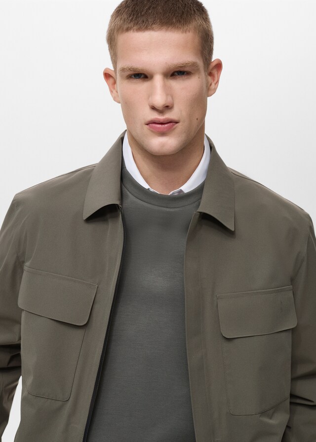 Mango Chaqueta Water Repellent Bolsillos