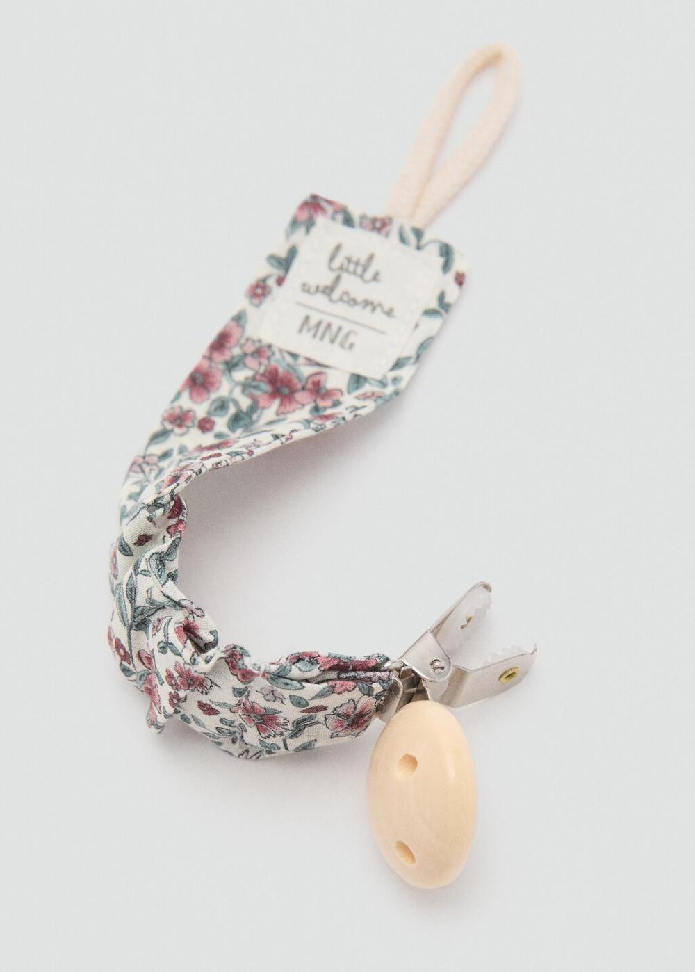 Mango Chupetero broche estampado