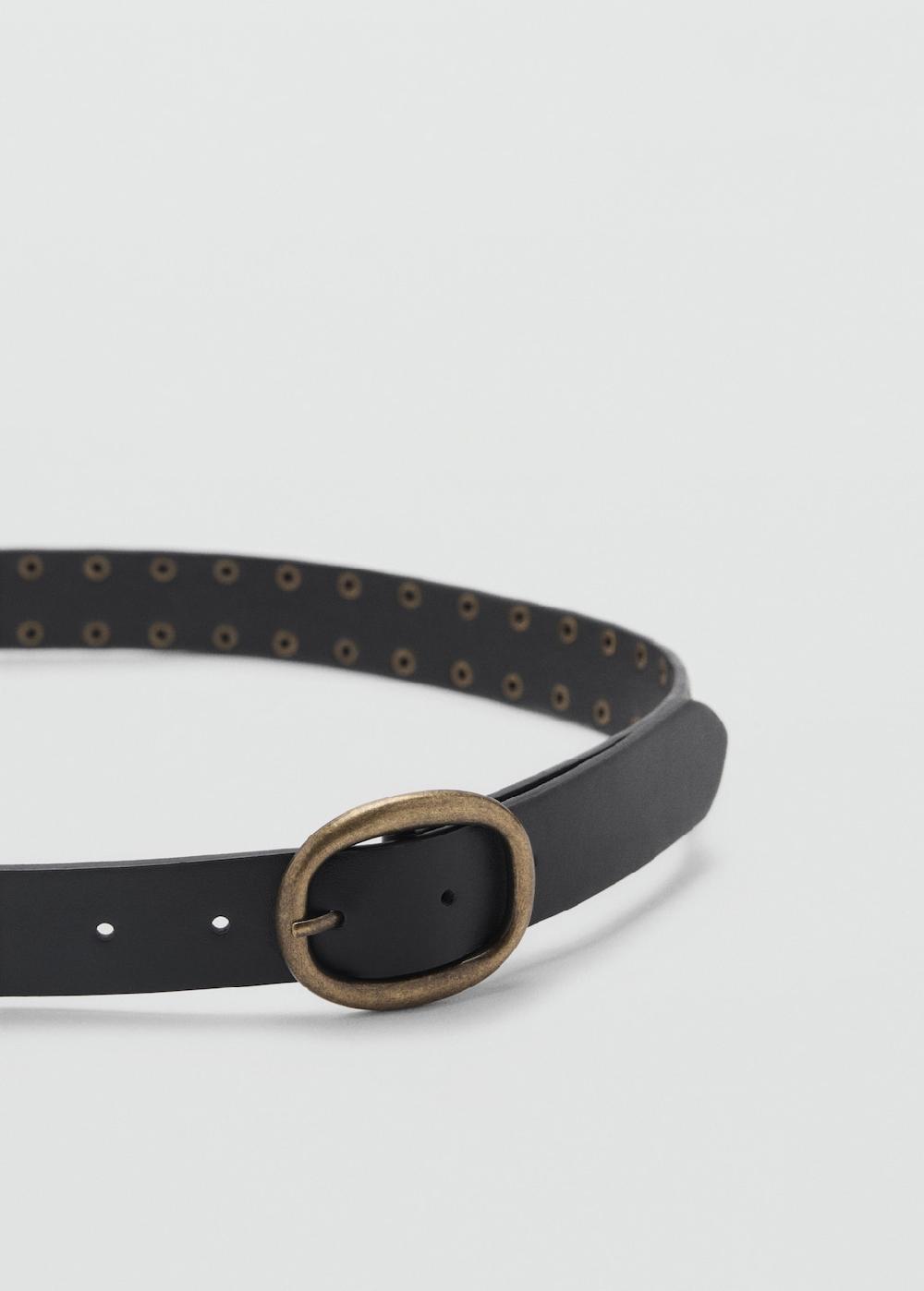 Mango Cinturón tachuelas decorativas