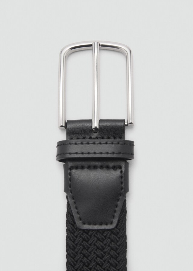 Mango Cinturón Trenzado Elástico