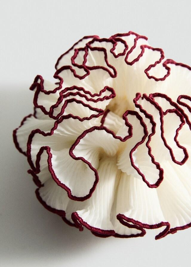 Mango Coletero Flor Ribete Contraste