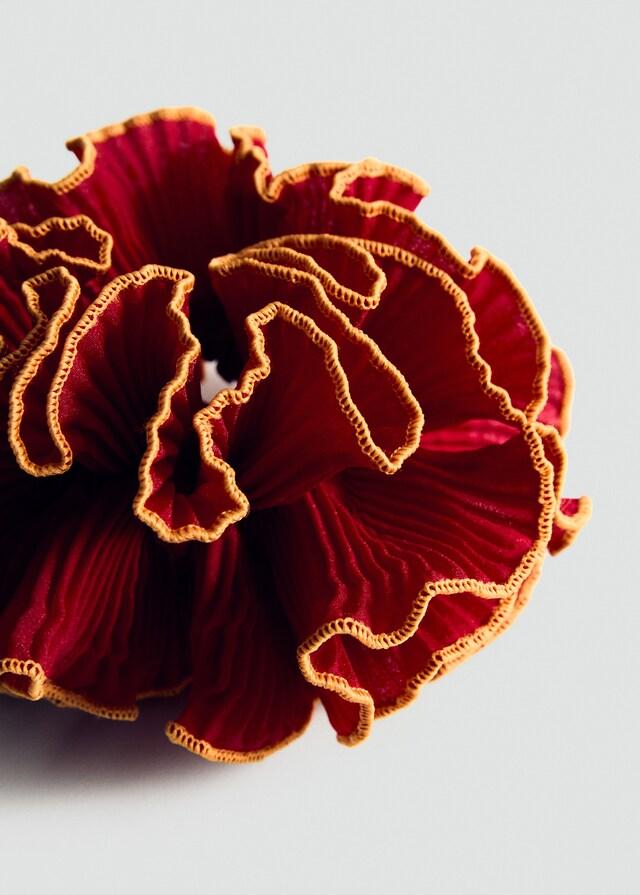 Mango Coletero Flor Ribete Contraste