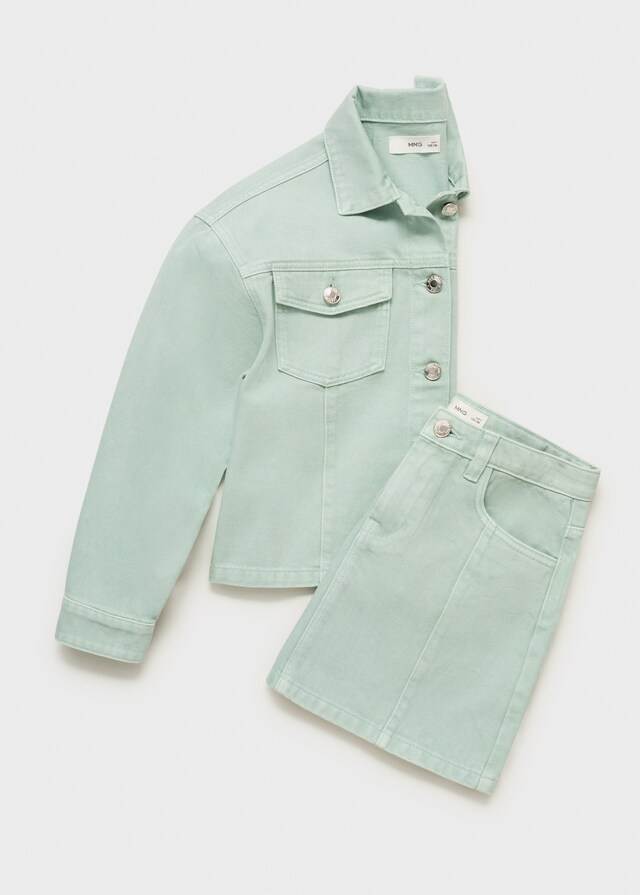 Mango Falda Corta Vaquera