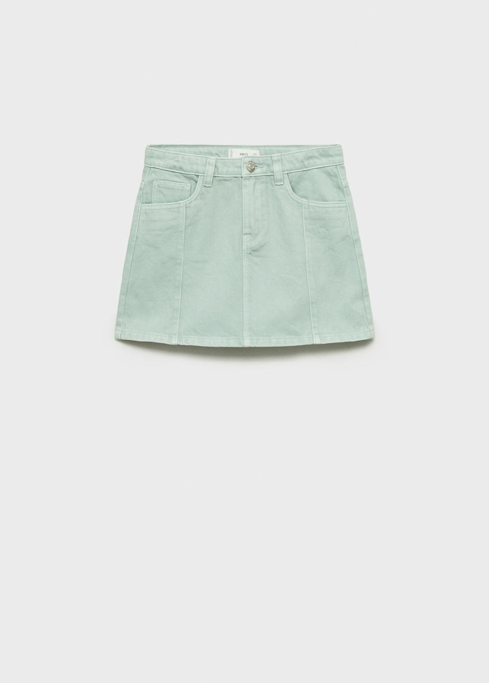 Mango Falda corta vaquera