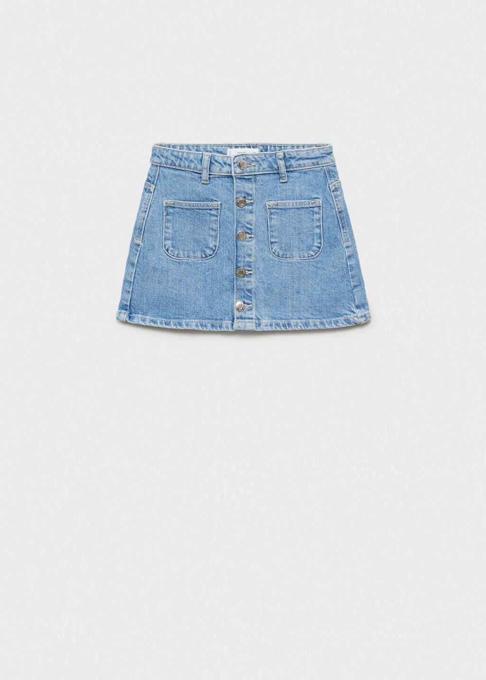 Mango Falda denim botones